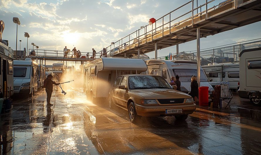 Lavage de camping-car : station de lavage avec passerelle, un must-have